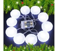 10 LED Home Christmas Star Party Light Decor -White