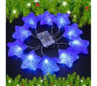 10 LED Home Christmas Star Party Light Decor -Blue