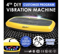 Genki 4th DIY Ultra Slim Vibration Machine Platform Yellow