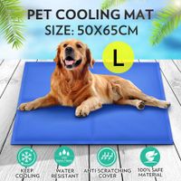 Pet Dog Cool Pad Gel Mat Self Cooling Non Toxic Bed Cushion Large