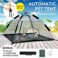 Outdoor Pop-up Pup Tent Portable for Pets Dogs Cats with Bonus PE Mat & Carry Bag One Step Assembly
