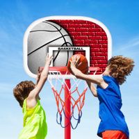 1.6m Kids Portable Basketball Hoop Stand System w/Adjustable Height