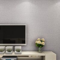 3D Self Adhesive  Non-Woven Wall Paper 53CMX5M Silver Grey