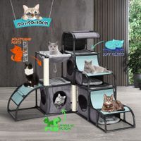 Cat Tower Tree Scratching Posts Climbing Condo Gym Pet House Hammock Toys Furniture Activity Centre Kit Multi-Level