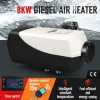 Diesel Air Heater 8kW 12V RV Kit Portable Vehicle Heater with LCD Remote Control Black