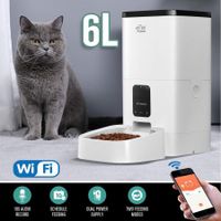 6L Automatic Pet Feeder Wi-Fi Enabled Smart Dog Cat Feeder with App Remote Control