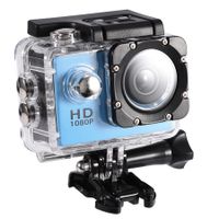 Sports Camera 1080P 12MP Sports Camera Full HD 2.0 Inch Sports Camera 30m/98ft Underwater Waterproof Camera with Installation Accessory Kit Color Blue