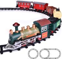 TOYS Train Set Classic Electric Train Toy Included 6 Cars and 11 Tracks with Lights and Sounds