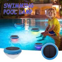 2023 New Outdoor Waterproof LED Submersible Light LED Solar Powered Colorful Changing floating pool lights