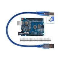 UNO R3 ATmega328P microcontroller CH340G Improved Version Development Board Compatible with Arduino IDE with USB Cable and 2.54mm Straight Pin Header