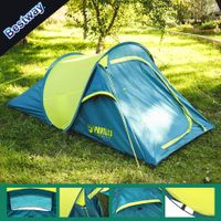 Bestway Pavillo Camping Tent 2 Man Pop Up Instant Beach Shelter Family Sun Shade Waterproof Hiking Fishing Outdoor with Carry Bag 2.2x1.2x0.9m