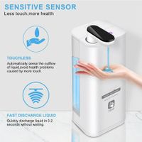 Automatic Foam Soap Dispenser, 180 Degree Adjustable Nozzle Touch-Free Foaming Hand Soap Dispenser, Perfect for Kitchen or Bathroom