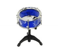 Big Band Let's Rock in Roll Toy Jazz Drum 6PCs Blue Music Play Set