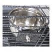 Large Stand-Alone Bird Cage on Wheels - Elegant Dome Top, Lacework Style Finish and Curve Legs Design