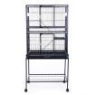 Large Bird Flight Cage Parrot Aviary Pet Budgie Cockatiel Canary Enclosure House Perches On Wheels Carrier Stand Alone