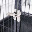 Large Bird Flight Cage Parrot Aviary Pet Budgie Cockatiel Canary Enclosure House Perches On Wheels Carrier Stand Alone