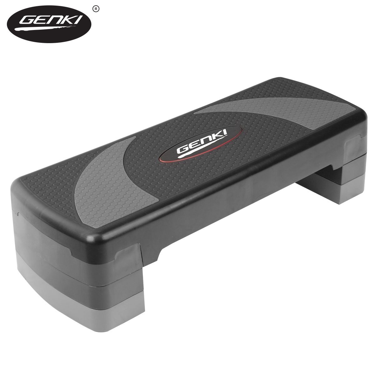 Genki Aerobic Steps Gym Workout Exercise 4 Block Bench Step