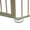 Kids Baby Toddler Deluxe Wooden Large 8 Panel Playpen Divider - Woodgrain