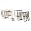 Kids Baby Toddler Deluxe Wooden Large 8 Panel Playpen Divider - Woodgrain
