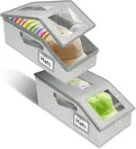 Stackable Hat Storage for Baseball Caps 2 PCS Hat Storage Boxes for Closet with Cardboard,Hat Organizer