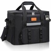 40L Large Insulated Lunch Bag Cooler Bag Foldable Cooler Bag with Adjustable Shoulder Strap,Bottle Opener Multiple Pockets for Picnic,Camping