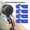 Maxkon Gas Hot Water Heater 9 in 1 10L Tankless Portable Camping Shower Pump System ULPG Instant Heating Outdoor RV Caravan Motorhome Trailer Black