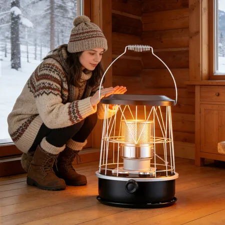 Portable Kerosene Heater Non Electric Camping Heating Cooking Stove Kero Oil Cooker Economical Indoor Outdoor Emergency Space Garage Winter Hunting