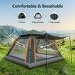 3 Person Beach Tent Pop Up Camping Shelter Auto Instant Dome Family Shade Hiking Fishing Sun Rain Picnic Outdoor Waterproof Portable 210x210x145cm