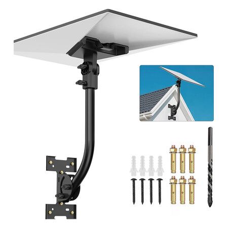 Starlink Gen 3 Mount,  Adjustable 180 Degree Installation kit with Waterproof Design Suitable for Wooden Roofs and Walls