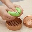 Dumpling Squishies Toy,Giant Glitter Dumpling,Colorful Dumplings Stress Balls Fidget Sensory Toy,Squeeze Dough Ball Stress Relief Hand Toys (Blue)