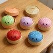 Dumpling Squishies Toy,Giant Glitter Dumpling,Colorful Dumplings Stress Balls Fidget Sensory Toy,Squeeze Dough Ball Stress Relief Hand Toys (Blue)