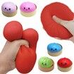 Dumpling Squishies Toy,Giant Glitter Dumpling,Colorful Dumplings Stress Balls Fidget Sensory Toy,Squeeze Dough Ball Stress Relief Hand Toys (Blue)
