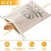 2 Pack Beeswax Bread Bags for Sourdough,Reusable Organic Linen Beeswax Bread Bag for Homemade Sourdough Food Storage Cloth Bag