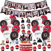 Stray Kids Merch 5 Star Party Decorations Include Happy Birthday Banners, Cake Toppers, Cupcake Toppers, Balloons