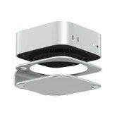 Mac mini M4 Dock Stand,Aluminum Desktop Stand Mount for Mac mini M4,Improved Cooling,Easy Power Button Access Essential Mac mini M4 Accessories