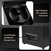 Double Watch Winder Automatic Watches Rotating Winding Box Display Case Auto Wristwatch Rotator Holder Storage Quiet Motor USB Power Black PU Leather