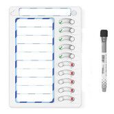 Chore Chart for Kids Dry Erase Chore Board ADHD Tools for Kids to Do List Checklist Task Board Routine Chart Planning Board for Fridge with 10 Sliders