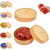 Dumpling Squishies,Glitter Dumpling Mystery Box,Colorful Dumplings Stress Balls Fidget Sensory Toy,Easter Basket Stuffers,Stretchy Desk Toys