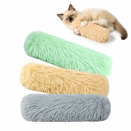 3 Pack Catnip Pillows Cat Toys,Soft and Durable Crinkle Sound with Catnip Inside,Interactive Soft Chew Kicker Kitten Toys,Easter Gifts Toys