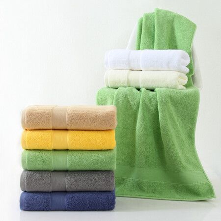 4 Pack Bath Towels Set 70x140cm, 100% Combed Cotton Premium Towels for Bathroom, 650GSM Softness Quick Dry and Absorbent grown-up Towels for Daily Use
