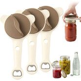 2026 New 4-in-1 Jar Opener Adjustable Stainless Steel Lid Remover for Seniors & Arthritis Sufferers,Fits Kitchen Jars,Bottles & Cans (3PC)