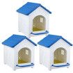 Chicken Nesting Box 3 Piece Chook Hen Duck Poultry Laying Boxes Inside Outside Hutch House Coop Egg Nest Lay Brooder Plastic with Silicone Pads