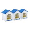 Chicken Nesting Box 3 Piece Chook Hen Duck Poultry Laying Boxes Inside Outside Hutch House Coop Egg Nest Lay Brooder Plastic with Silicone Pads