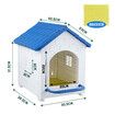 Chicken Nesting Box 3 Piece Chook Hen Duck Poultry Laying Boxes Inside Outside Hutch House Coop Egg Nest Lay Brooder Plastic with Silicone Pads