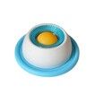 Lick Sphere for Dogs, Anxiety Relief Bowl with Rotating Ball, Slow Feeder Dog Bowl for Liquid Treats, Broth to Reduce Stress & Prevent Fast Eating (Blue)