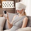 Head and Eye Massager Heated Pack Compress Airbag Scalp Relax Stress Relief Electric Massage Tool Sleep Mask Portable Adjustable Rechargeable Control