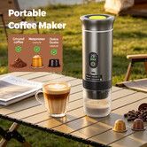 3 in 1 Portable Coffee Maker Espresso Machine Cafe Camping Travel USB Rechargeable Electric 20 Bar Compatible Ground Nespresso Dolce Gusto Capsule Pod