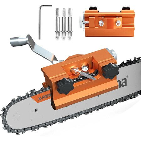 Chainsaw Sharpening Jig Kit, Professional Chainsaw Sharpener and Chainsaw Sharpening Tool for Fast, Precise, and Easy Chain Maintenance