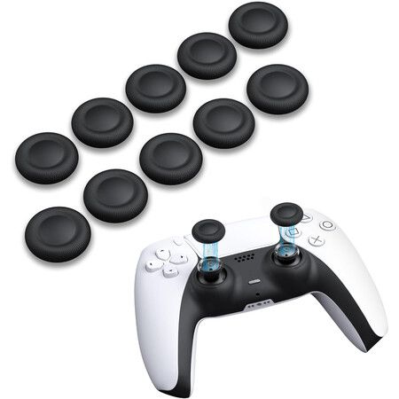 Joystick Replacement Grip Caps for PS4/PS5 Controller,PS5/PS4 Thumb Grips Caps,Anti-Stickiness,Anti-Slip,Anti-Scratch,Anti-Fingerprint (10pcs)