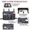 Wheelchair Side Organizer Bag with Cup Holder, Wheelchair Armrest Accessories Pouch for Power Wheelchairs, Walkers, Rollators, Seniors